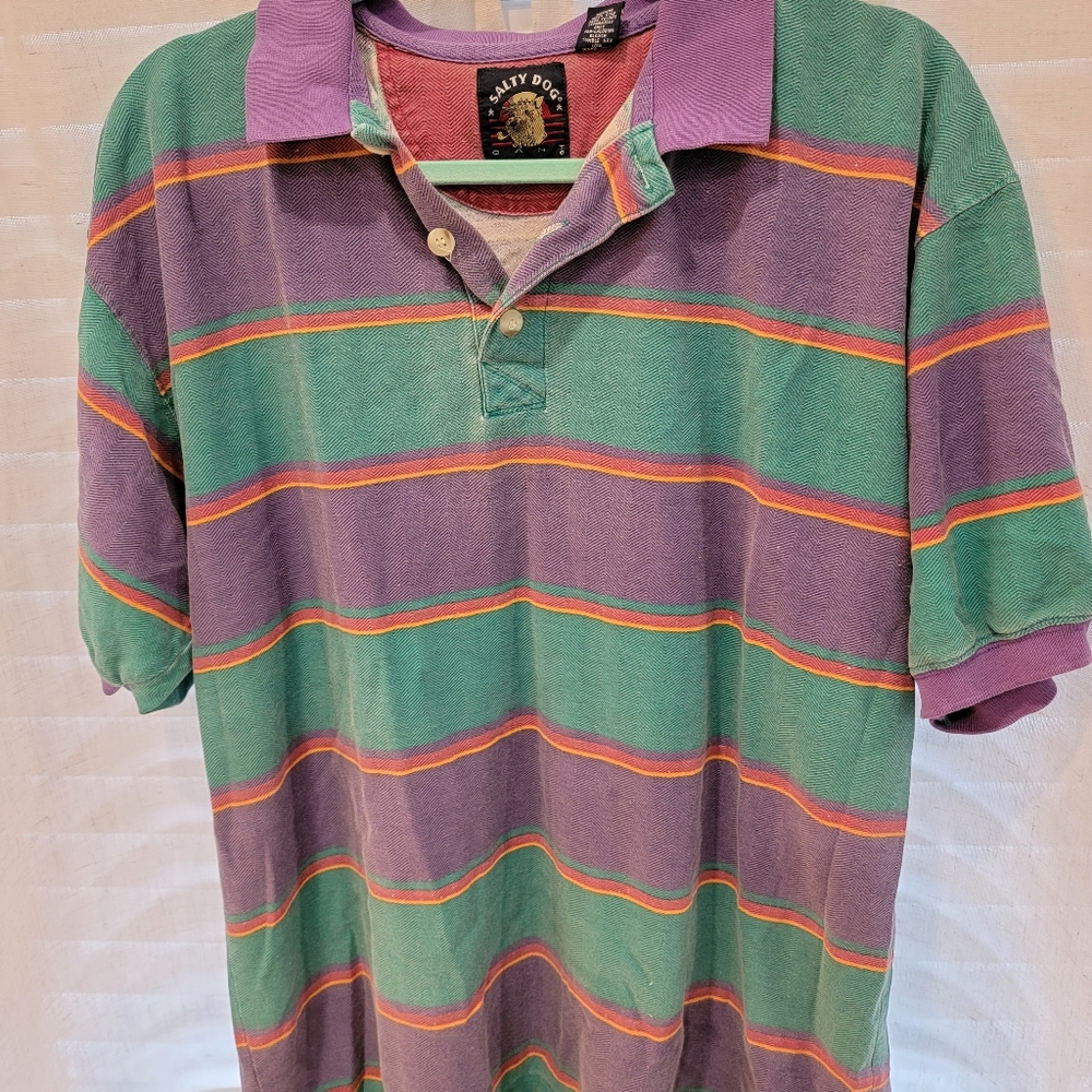 Vintage retro salty dog polo